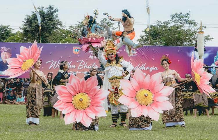 Wabup Pandu Buka Parade Lomba Ogoh-Ogoh Kelurahan Karangasem 2026